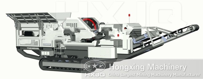 crawler-type mobile crusher.